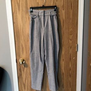 Paper bag waist trousers